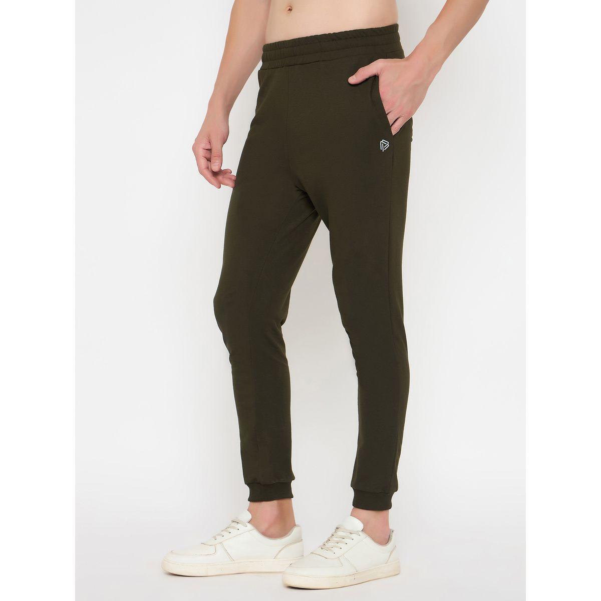John Player Solid Elasticated Waistband Cotton Joggers-men-clothing-sportswearandactivewear-bottoms-image-3
