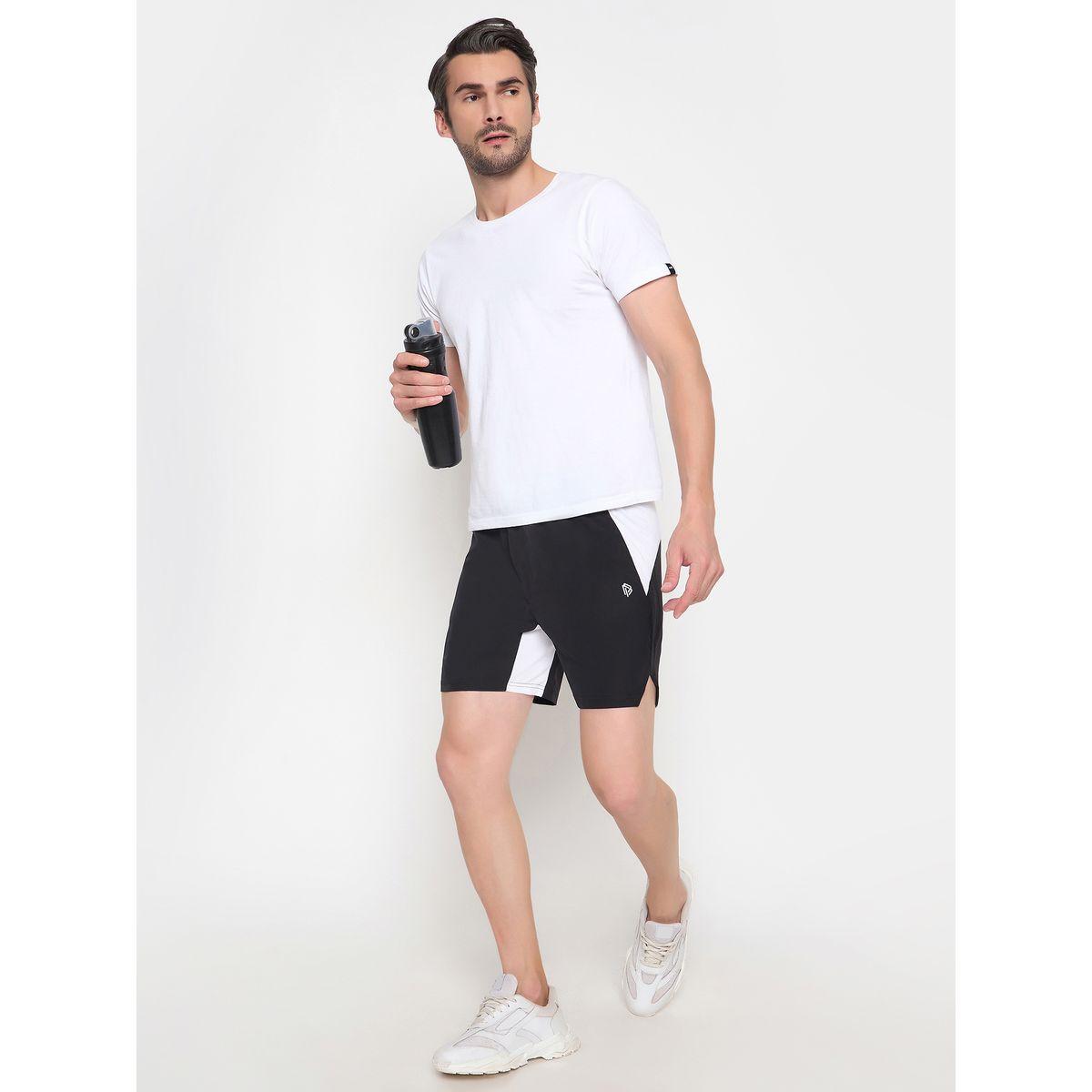 John Player Color Block Elastic Waistband Shorts-men-clothing-sportswearandactivewear-bottoms-image-1