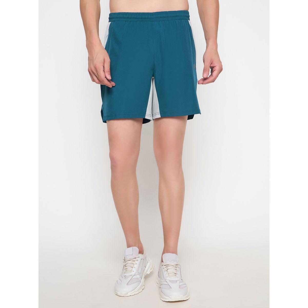 شورت بنمط كتل الالوان مع خصر مطاطي-men-clothing-sportswearandactivewear-bottoms-image-2