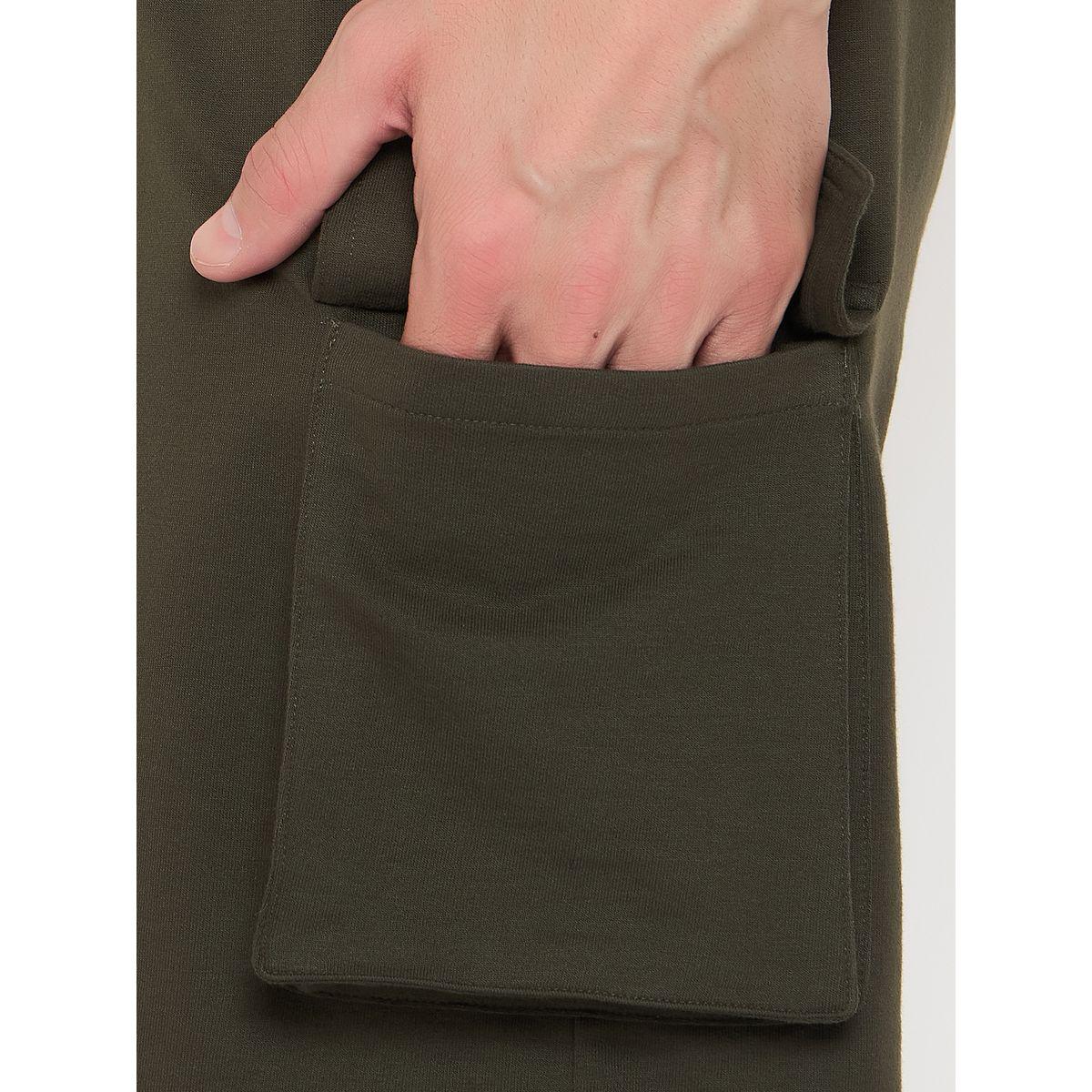 John Player Solid Drawstring Waist Lounge Shorts with Pockets-men-clothing-sportswearandactivewear-bottoms-image-7
