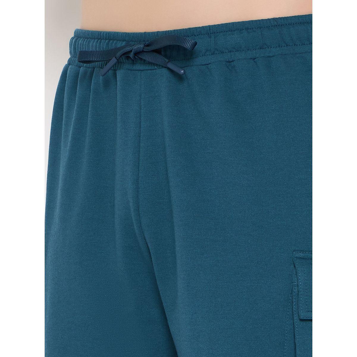 John Player Solid Drawstring Waist Lounge Shorts with Pockets-men-clothing-sportswearandactivewear-bottoms-image-6