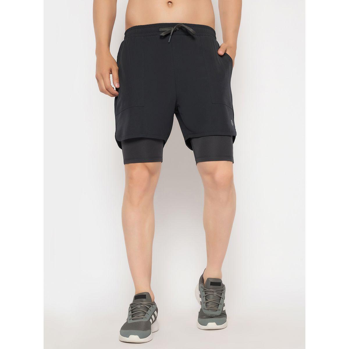 John Player Plain Elasticated Waistband Shorts-men-clothing-sportswearandactivewear-bottoms-image-2