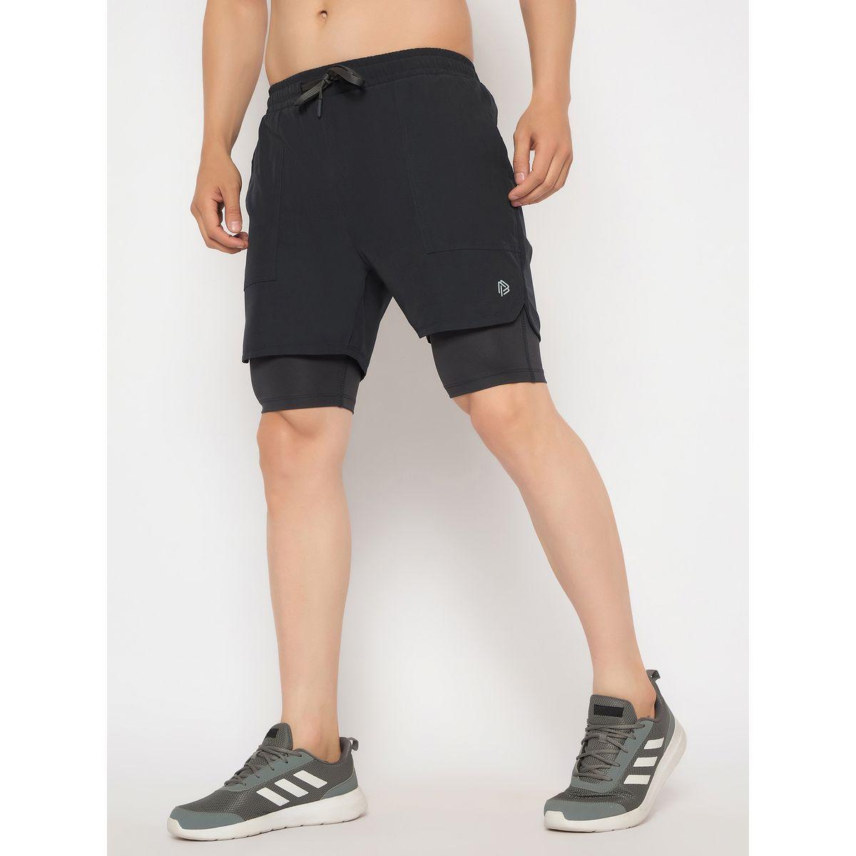 شورت سادة بخصر مطاطي-men-clothing-sportswearandactivewear-bottoms-image-3