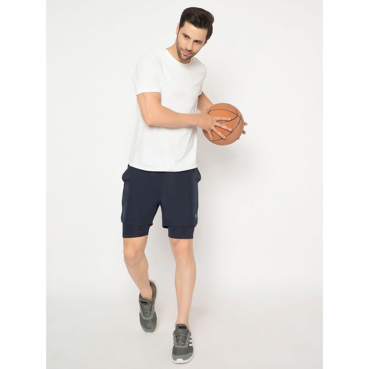 John Player Plain Elasticated Waistband Shorts-men-clothing-sportswearandactivewear-bottoms-image-1