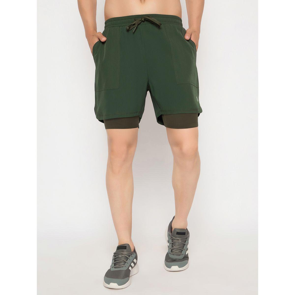 شورت سادة بخصر مطاطي-men-clothing-sportswearandactivewear-bottoms-image-2