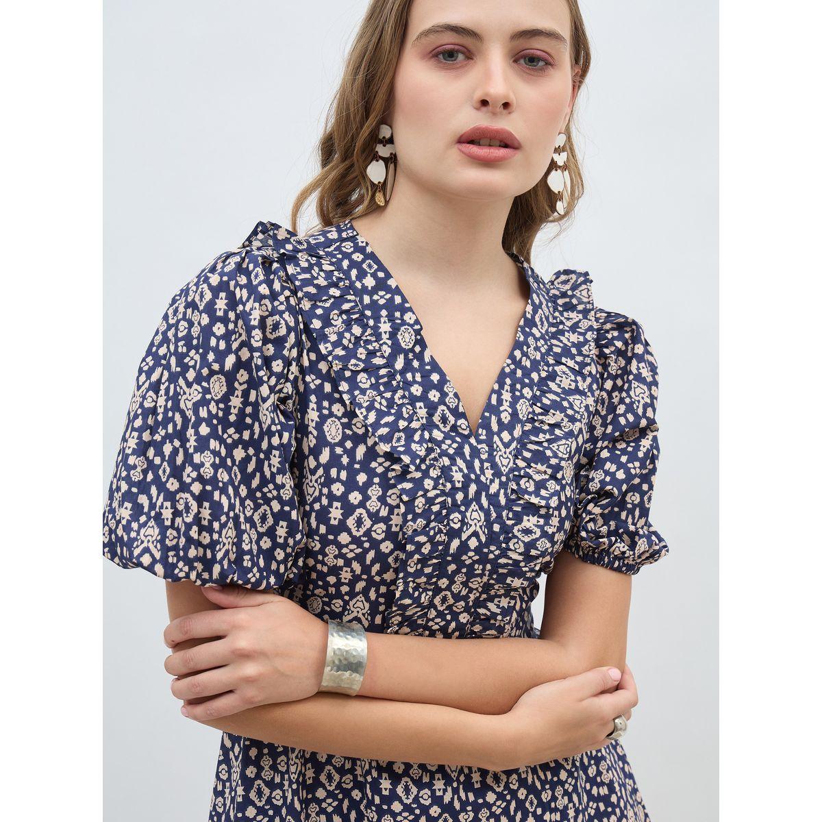 فستان ميدي مطبع بالكامل مع كشكش-women-clothing-dresses-image-4