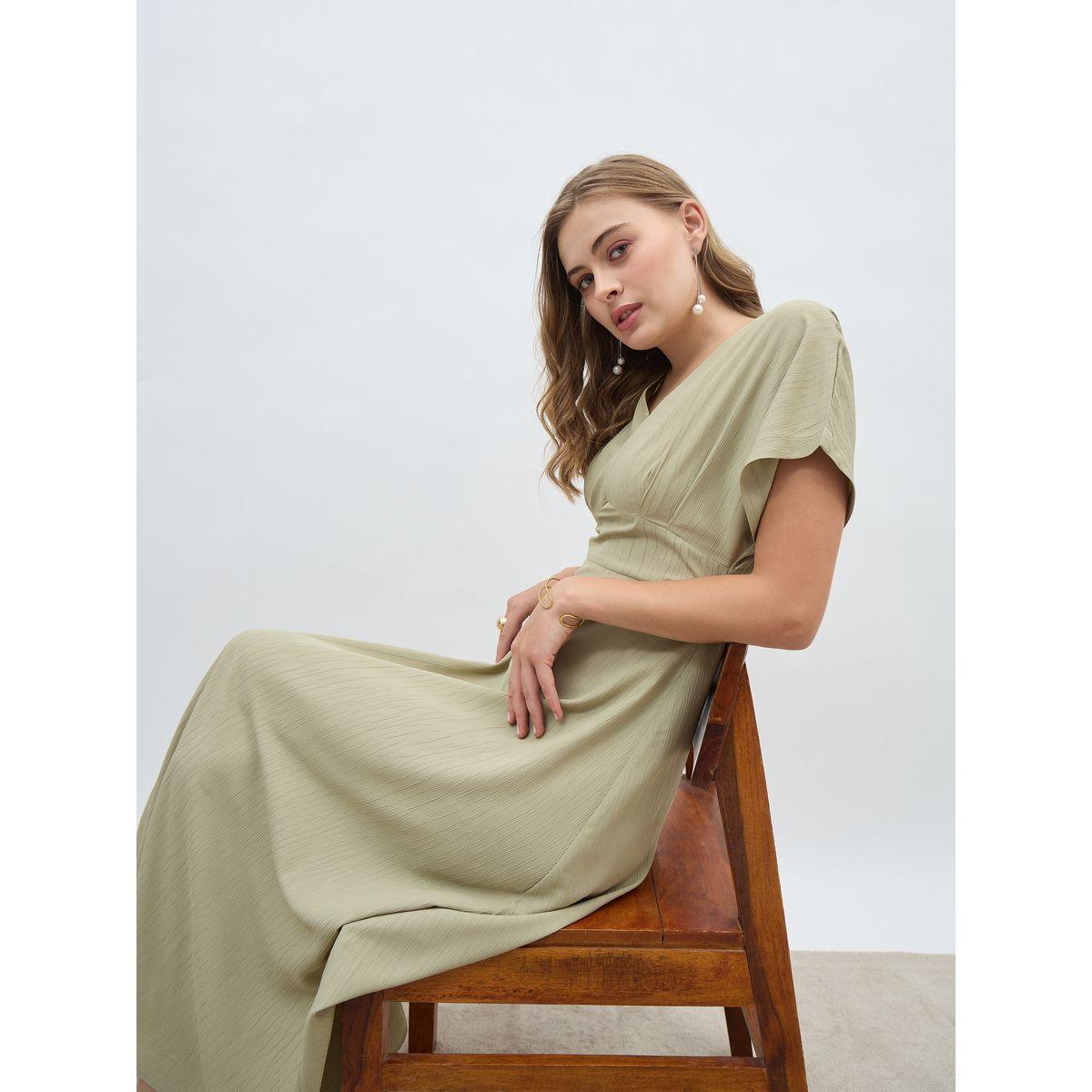 فستان طويل بحافة واسعة وأكمام مُمتدة-women-clothing-dresses-image-6