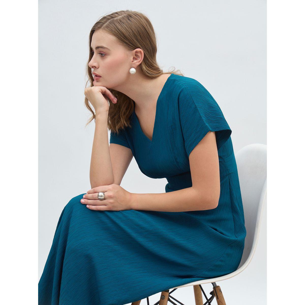 فستان طويل بحافة واسعة وأكمام مُمتدة-women-clothing-dresses-image-6