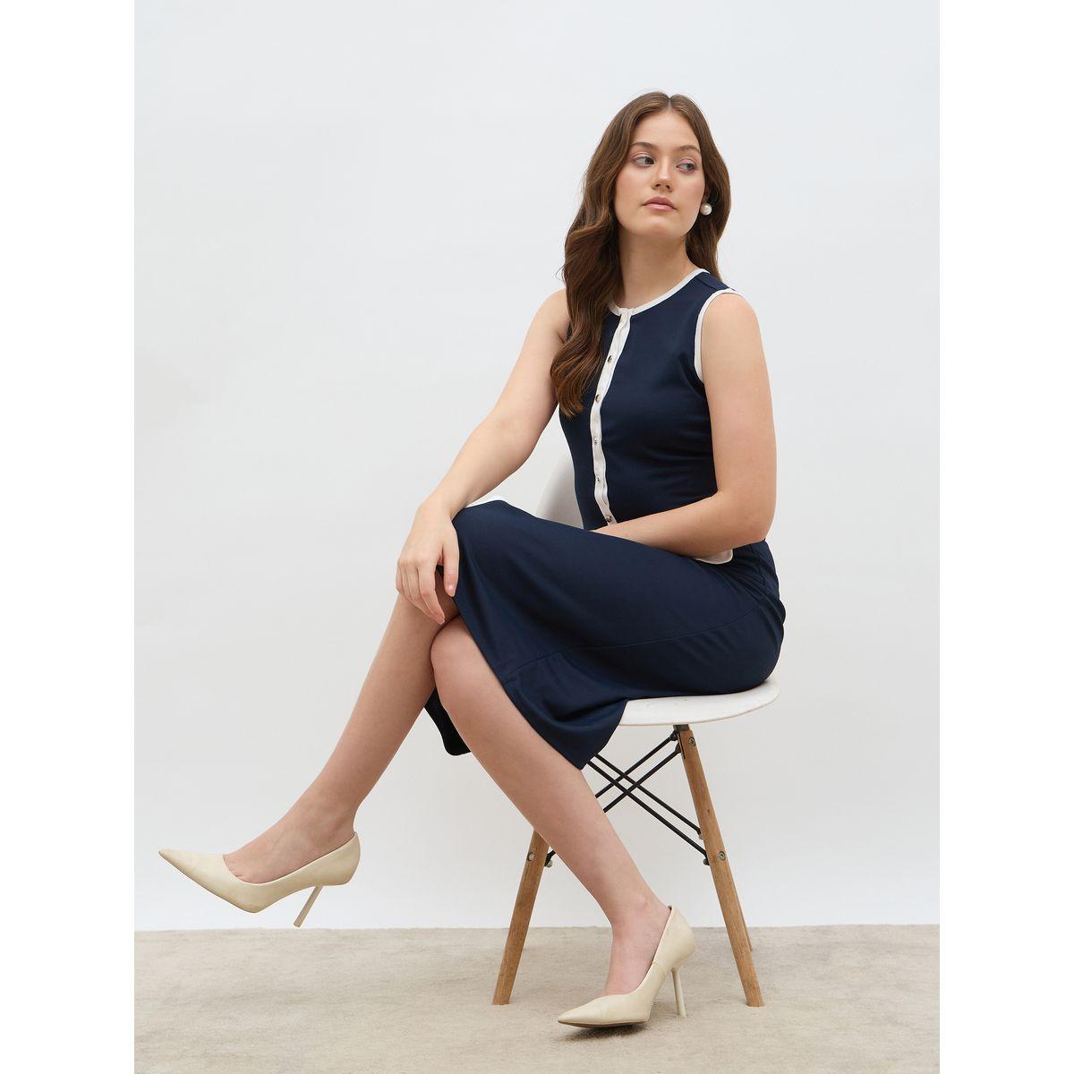 فستان ميدي بلا أكمام بتفاصيل مُتباينة وأزرار-women-clothing-dresses-image-6