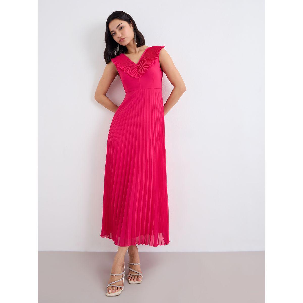 فستان طويل بدون أكمام مع كسرات-women-clothing-dresses-image-1