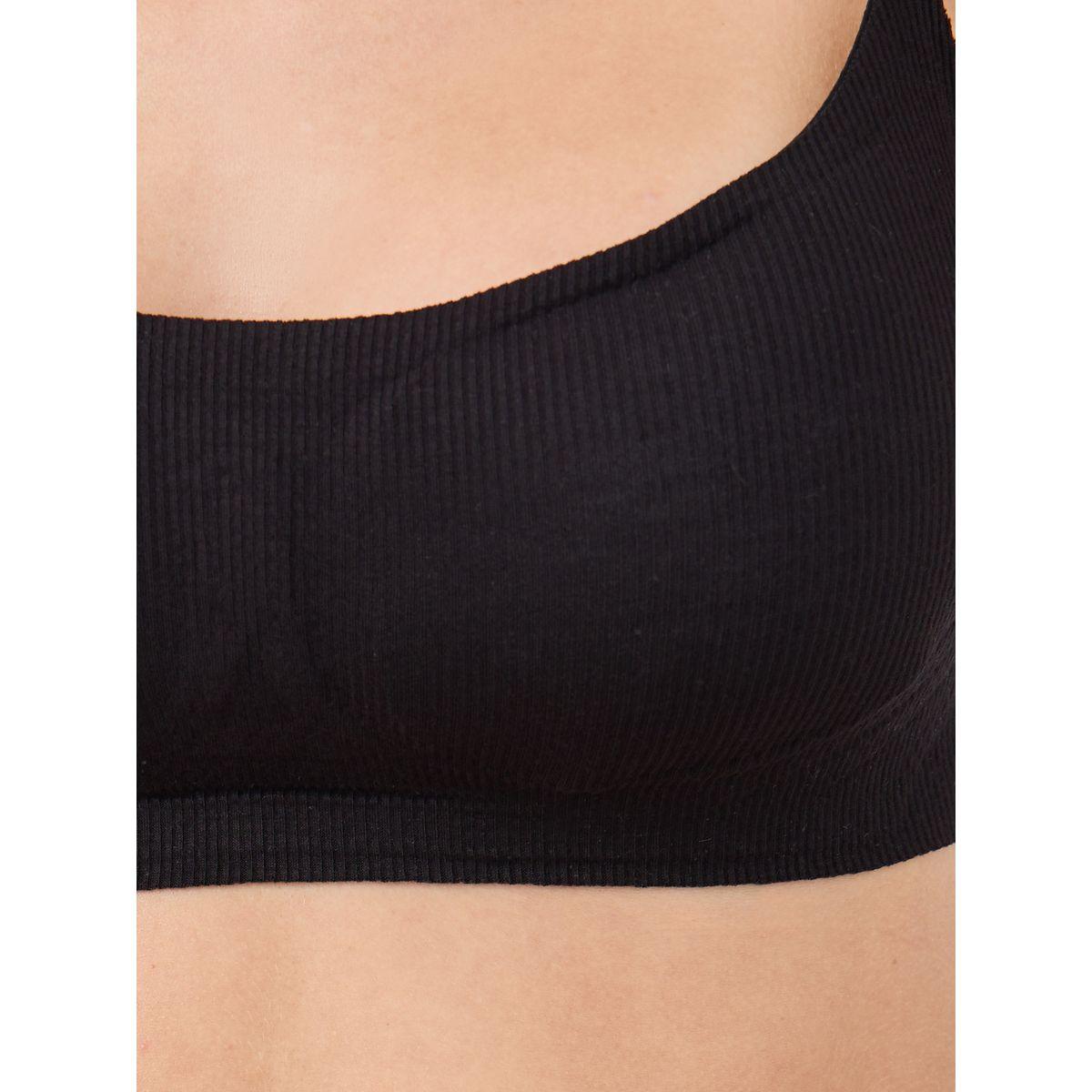 Styli Pack of 3 - Ribbed Non-Wired Moulded T-Shirt Bra-women-clothing-lingerie-bras-image-3