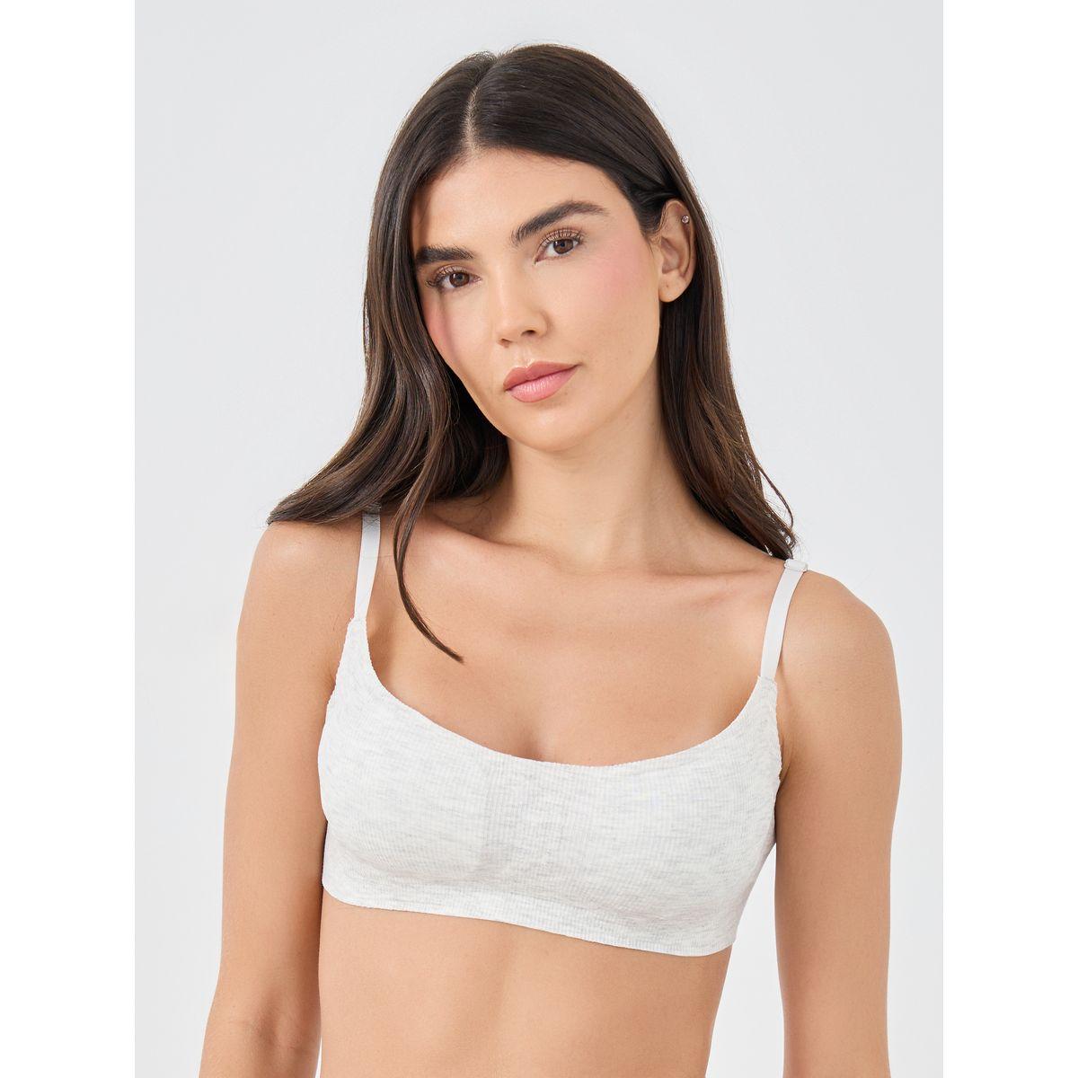 Styli Pack of 3 - Ribbed Non-Wired Moulded T-Shirt Bra-women-clothing-lingerie-bras-image-6