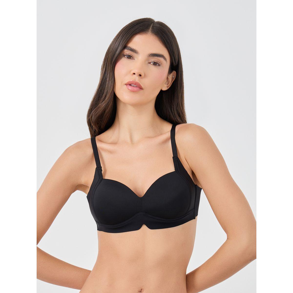 Styli Pack of 3 - Solid Padded Non-Wired T-Shirt Bra-women-clothing-lingerie-bras-image-2