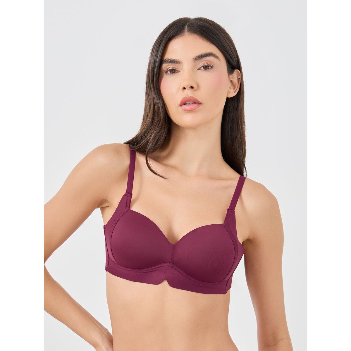 Styli Pack of 3 - Solid Padded Non-Wired T-Shirt Bra-women-clothing-lingerie-bras-image-5