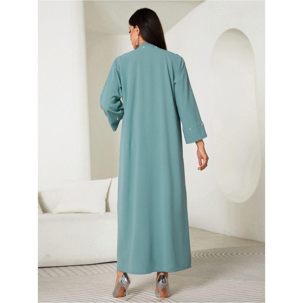 Styli Embellished Long Sleeve A-Line Maxi Abaya-women-arabicclothing-abayas-image-7