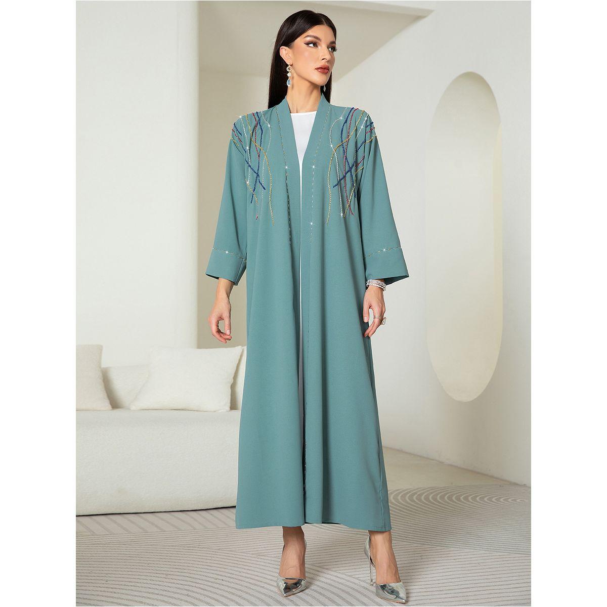 Styli Embellished Long Sleeve A-Line Maxi Abaya-women-arabicclothing-abayas-image-9