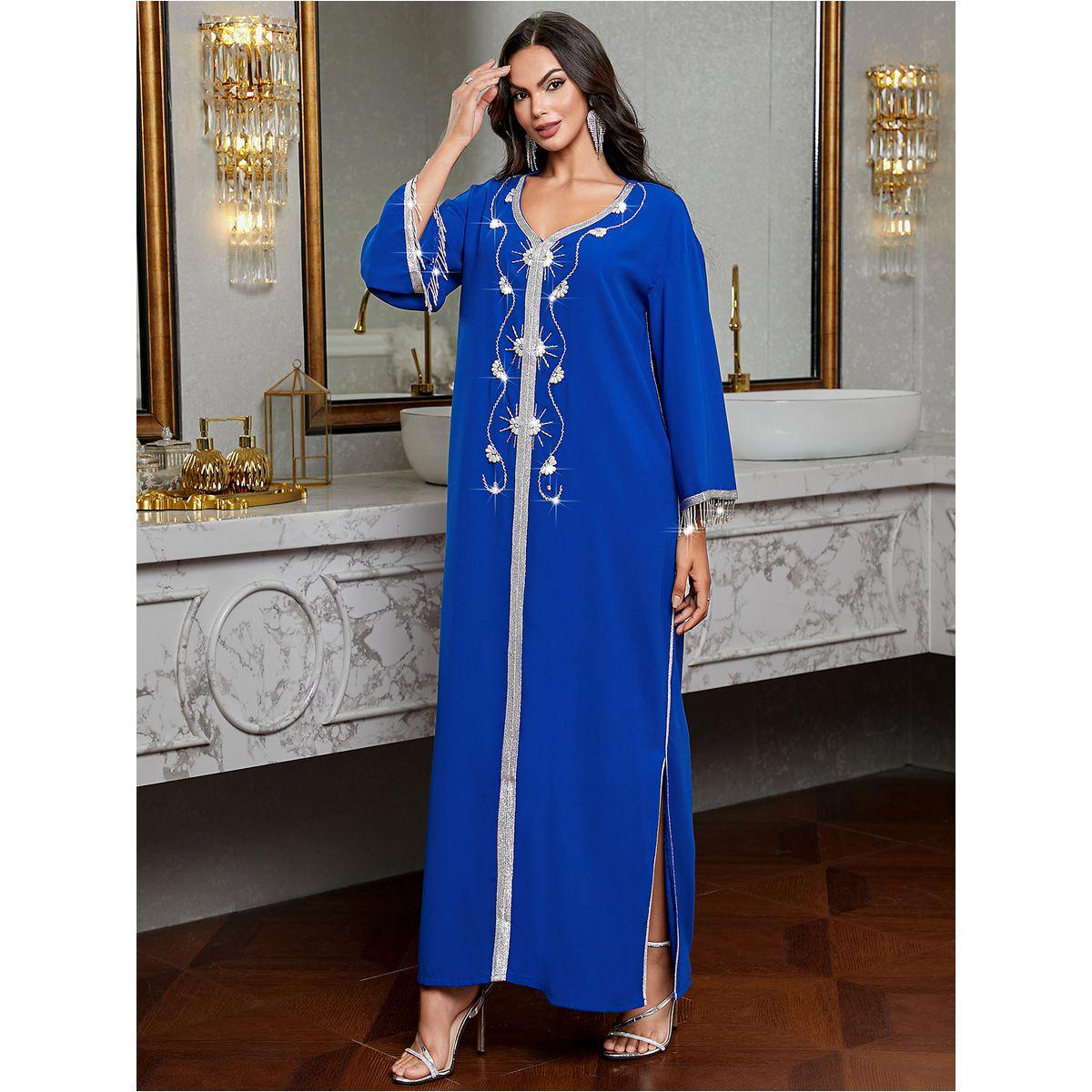 جلابية مُطرّزة بحافة واسعة وشراشيب-women-arabicclothing-jalabiyas-image-10