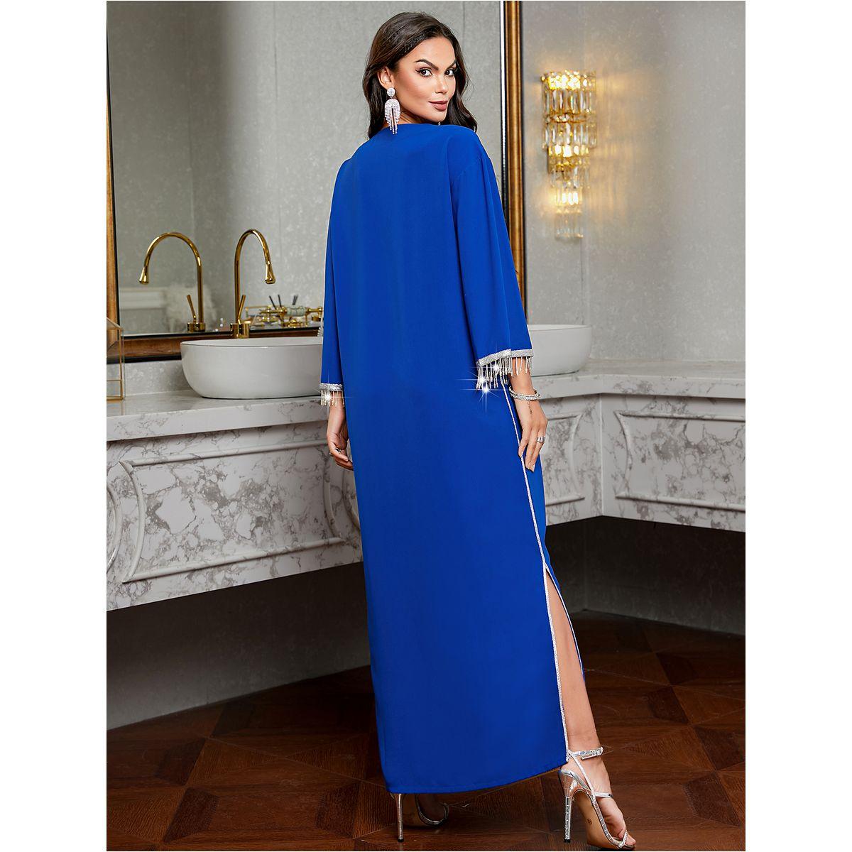 جلابية مُطرّزة بحافة واسعة وشراشيب-women-arabicclothing-jalabiyas-image-4
