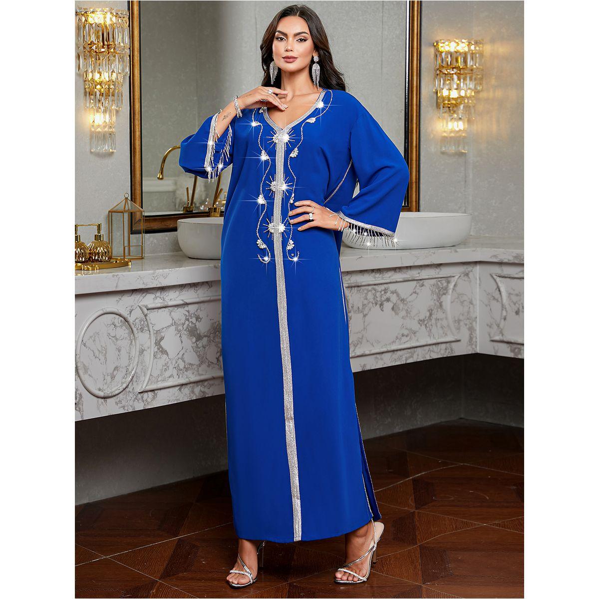 جلابية مُطرّزة بحافة واسعة وشراشيب-women-arabicclothing-jalabiyas-image-6