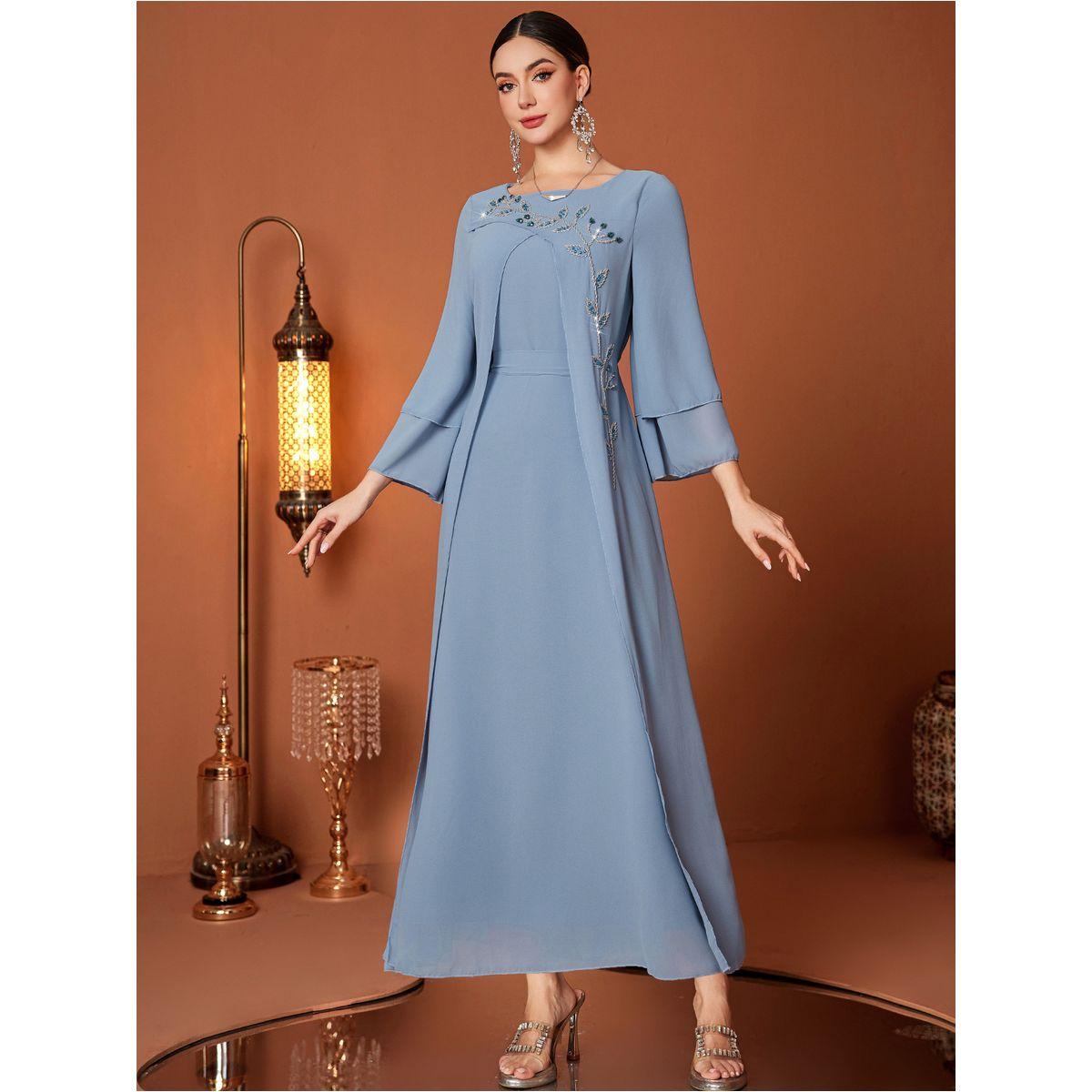 Styli Embellished Square Neck A-Line Maxi Dress-women-clothing-dresses-image-5