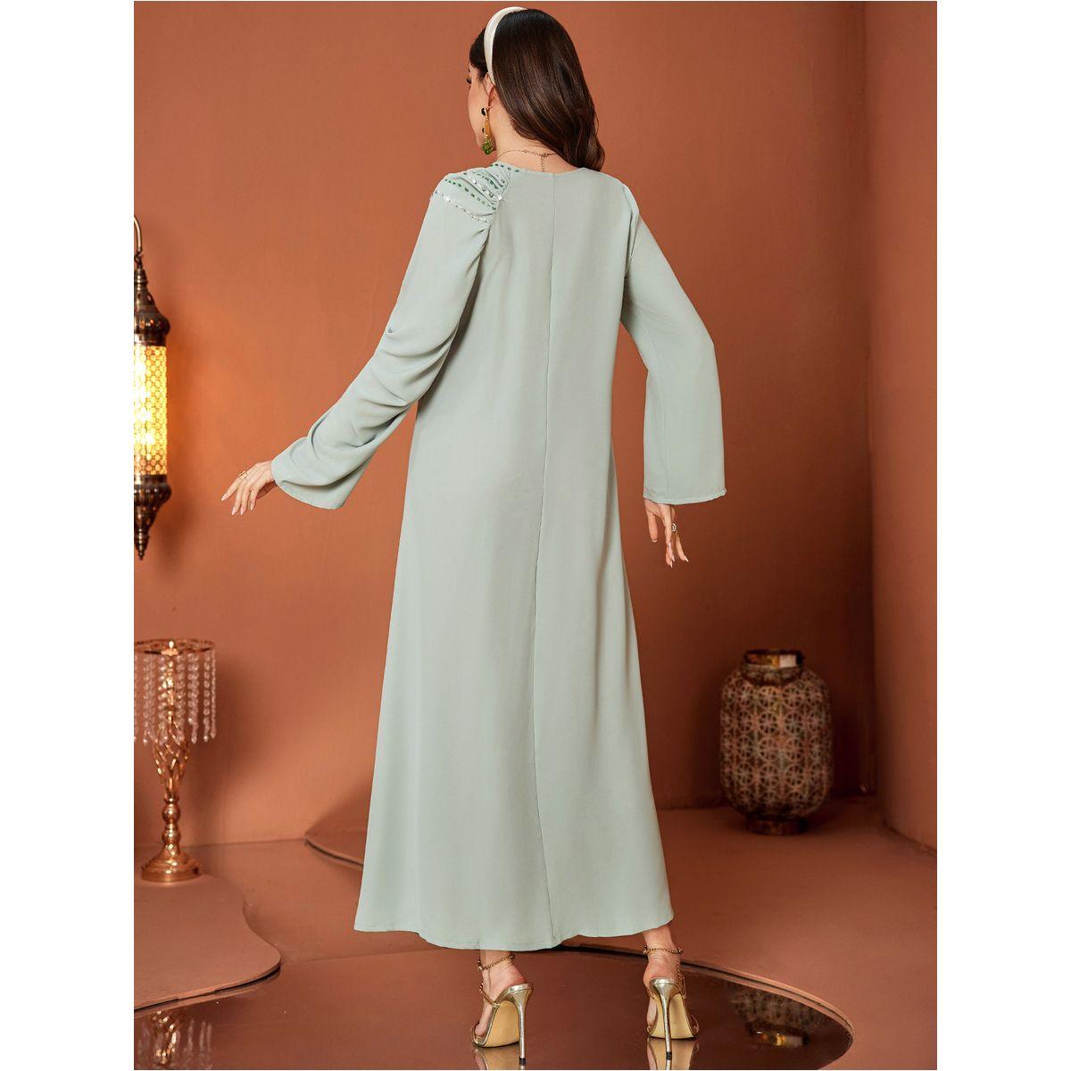 جلابية منمقة بحافة واسعة وأكمام طويلة-women-arabicclothing-jalabiyas-image-6
