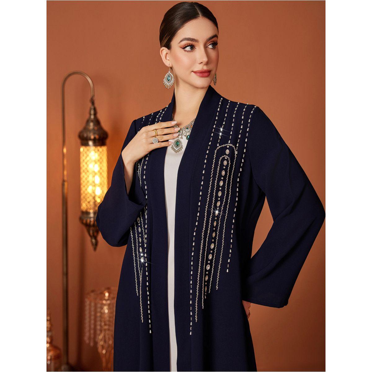 Styli Embroidered Long Sleeve A-Line Maxi Abaya-women-arabicclothing-abayas-image-1