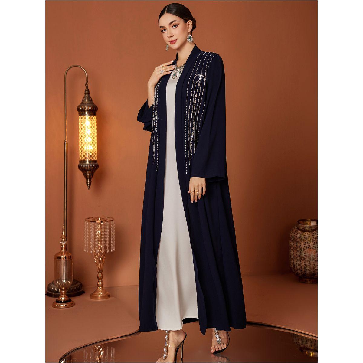 Styli Embroidered Long Sleeve A-Line Maxi Abaya-women-arabicclothing-abayas-image-4