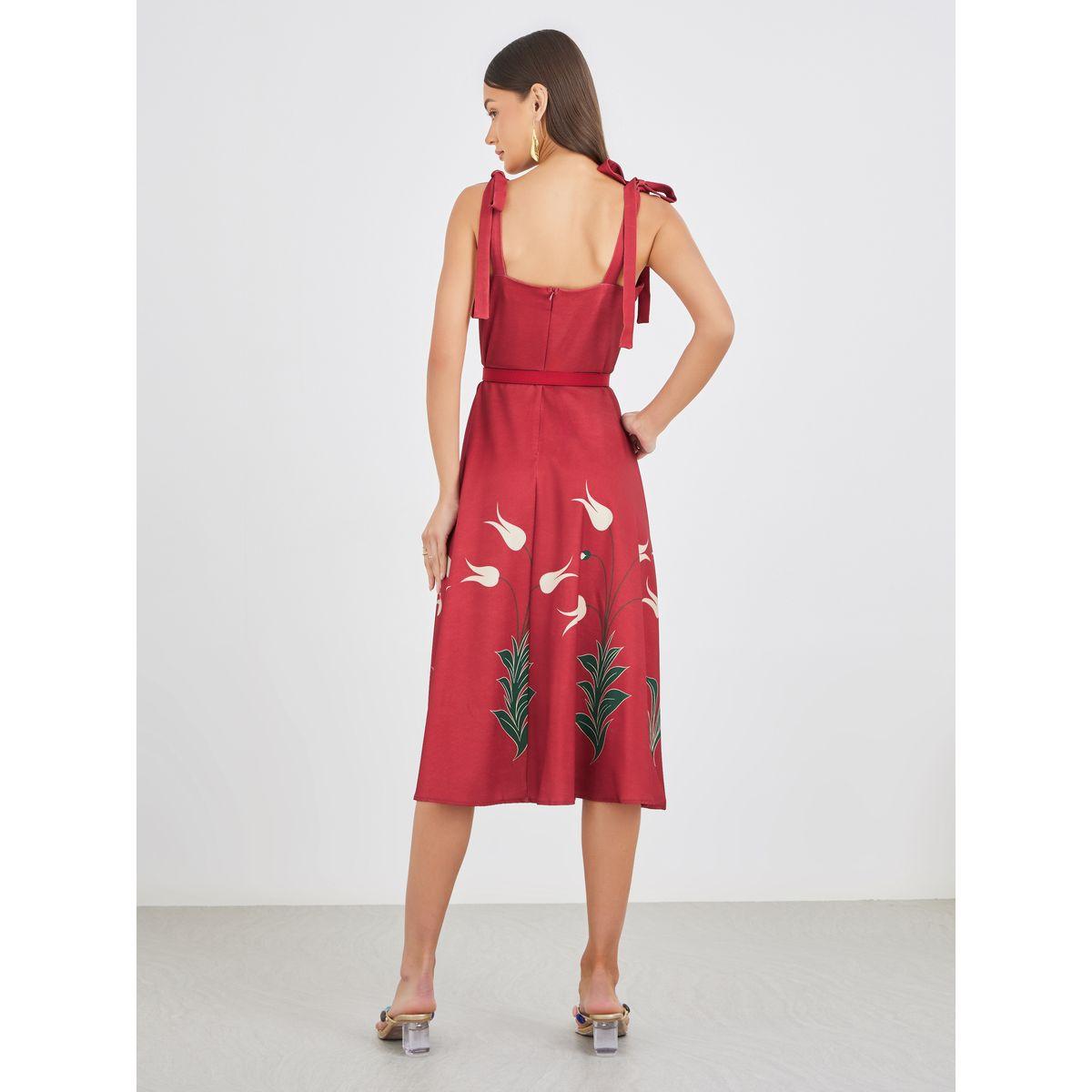 فستان ميدي مطبع بزهور مع حمالات وحزام-women-clothing-dresses-image-5