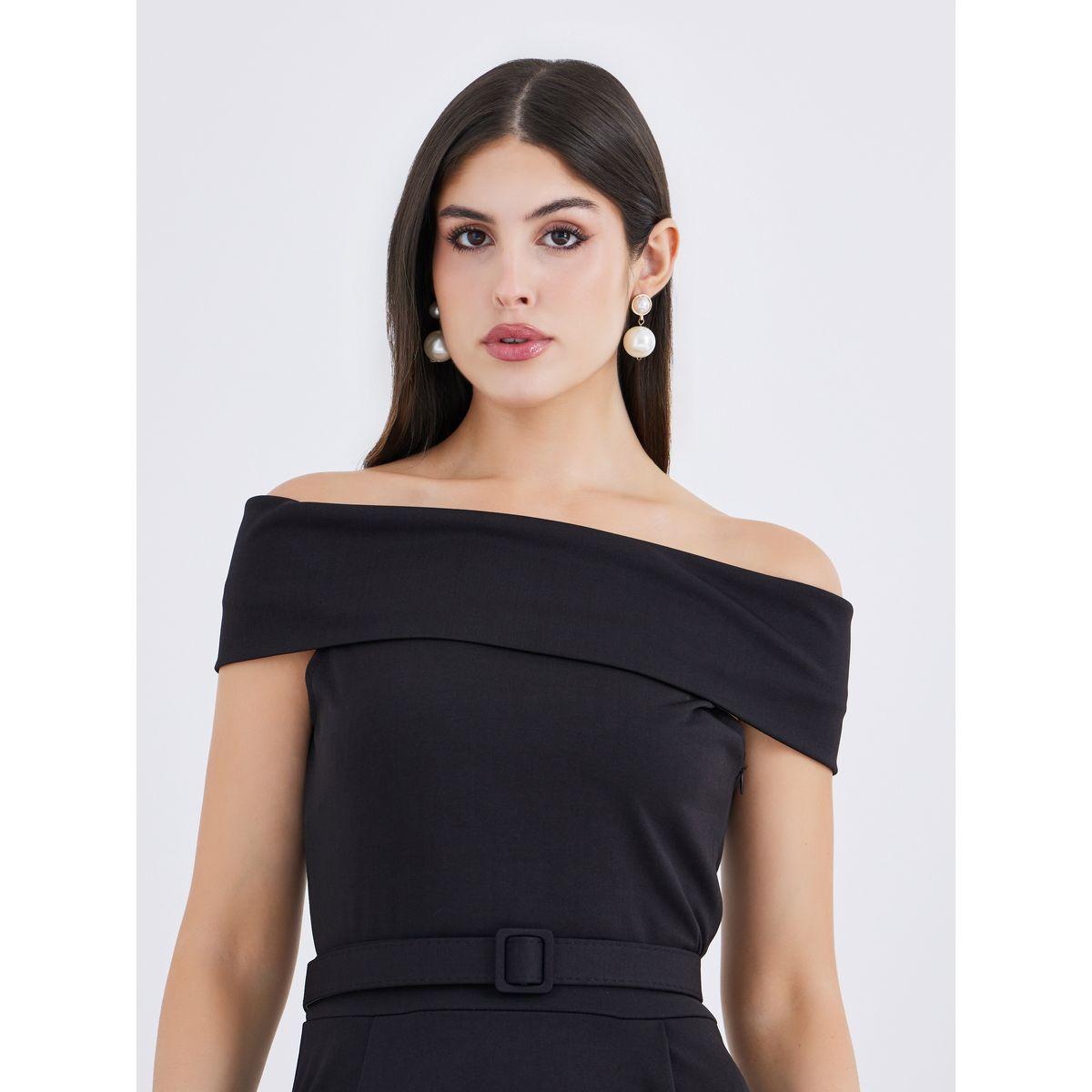 فستان طويل بأكتاف مكشوفة مع حزام-women-clothing-dresses-image-4