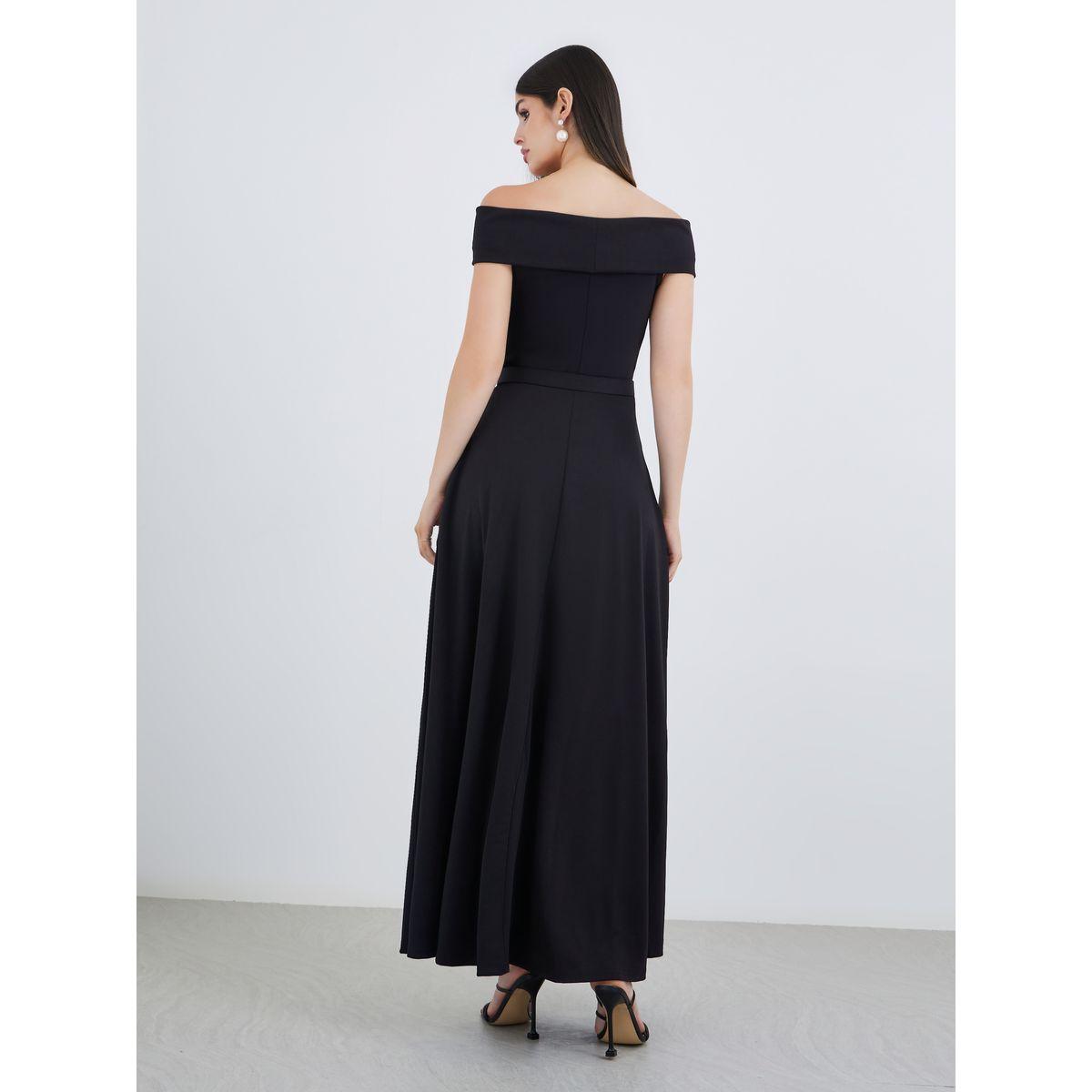 فستان طويل بأكتاف مكشوفة مع حزام-women-clothing-dresses-image-5