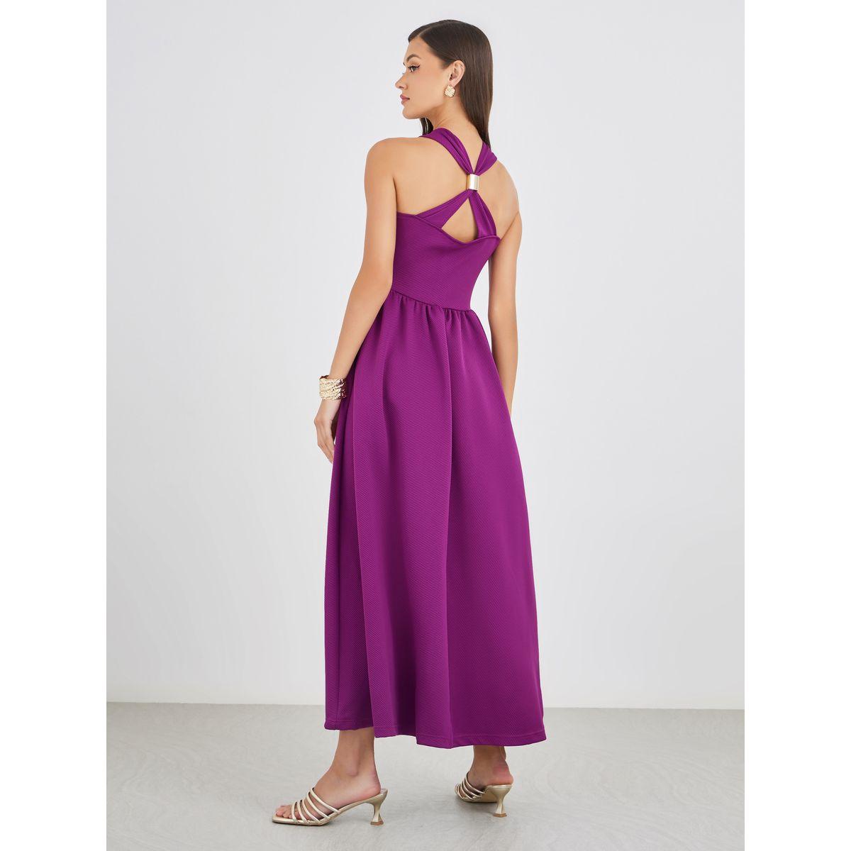 Styli Plain Criss Cross Back A-Line Maxi Dress-women-clothing-dresses-image-6