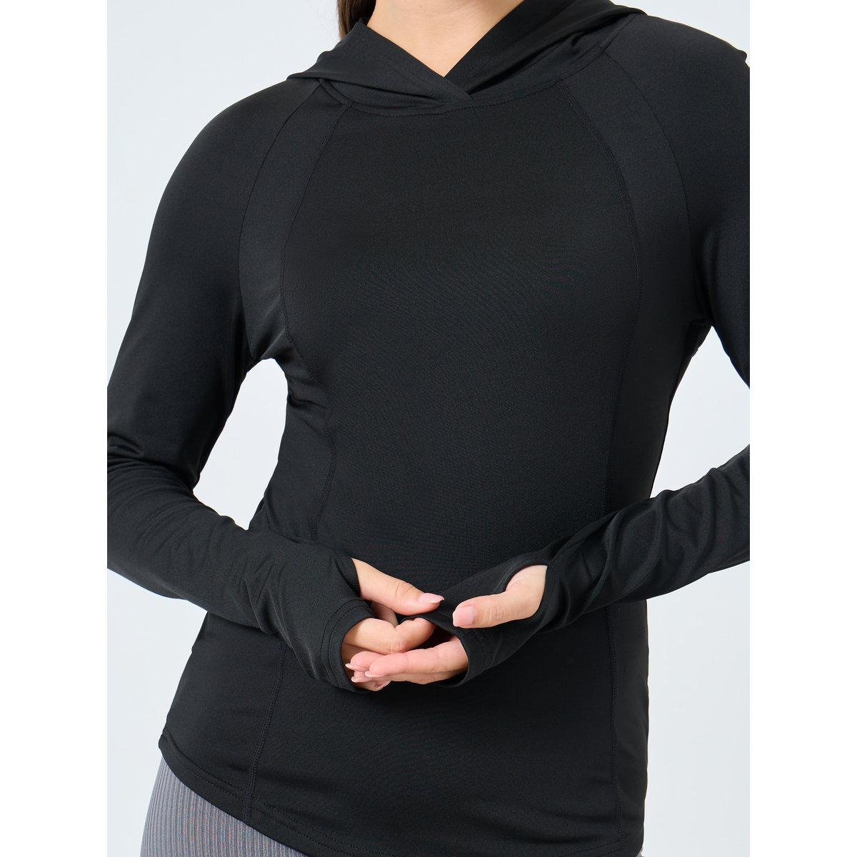 بلوزة بياقة هودي وتفاصيل خياطة مُتباينة-women-clothing-sportswearandactivewear-tshirtsandvests-image-3
