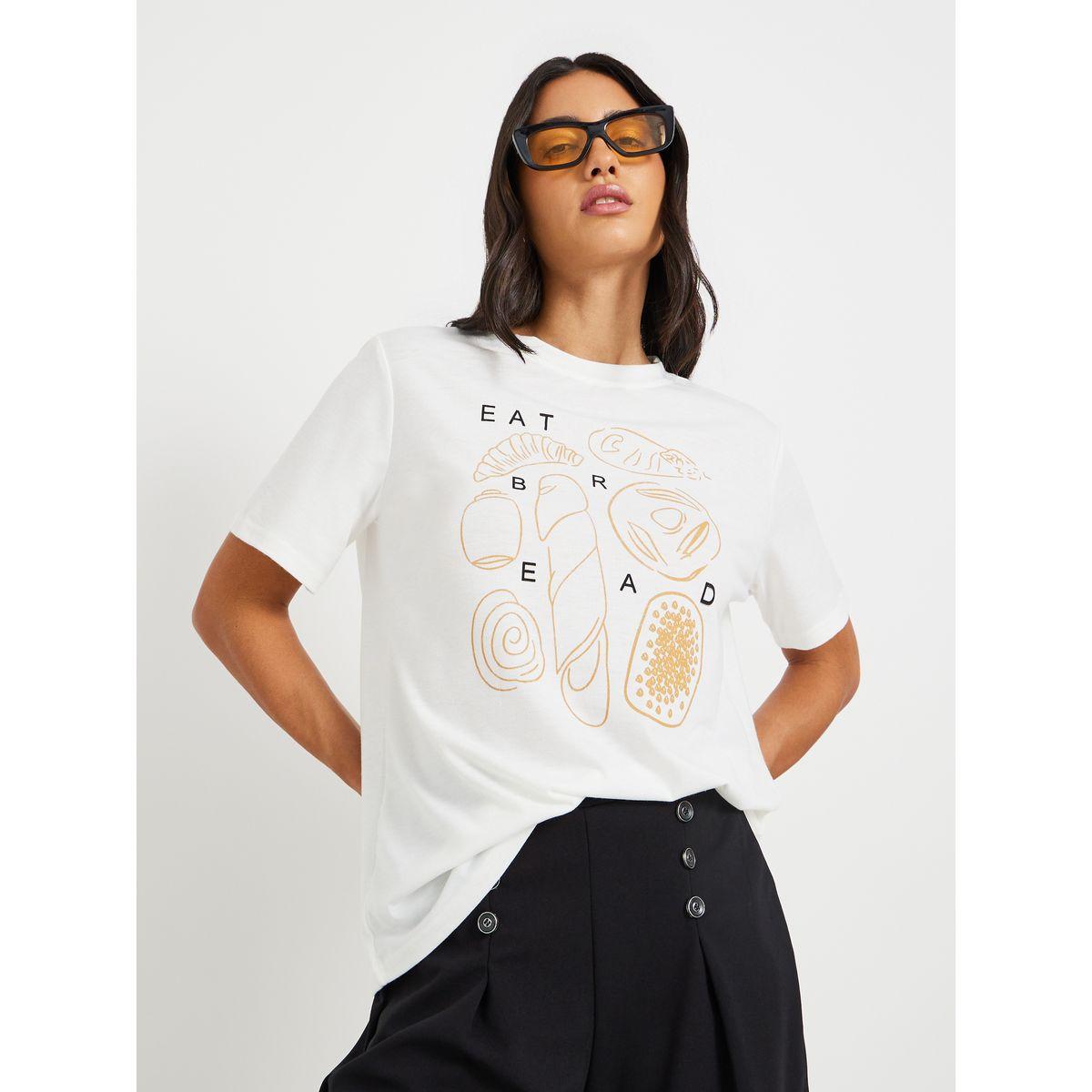 Styli Graphic Print Regular Fit T-Shirt-women-clothing-tshirts-image-1