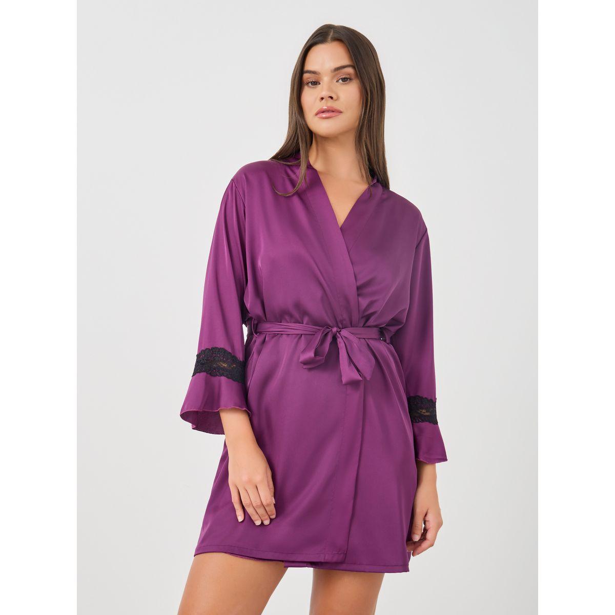 مجموعة من قميص نوم ساتان مع روب-women-clothing-nightwear-robes-image-3