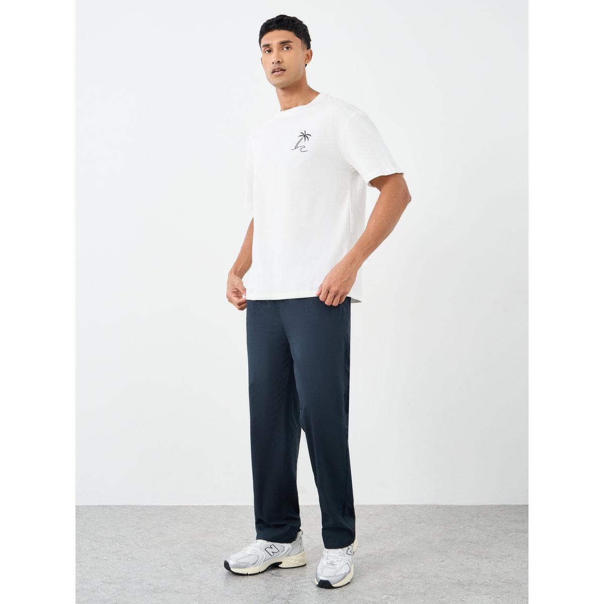 Styli Men Oversized Minimal Graphic Print T-Shirt-men-clothing-tshirtsandpolos-tshirts-image-2