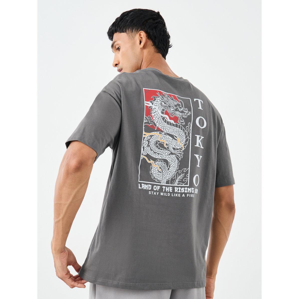 Styli Men Oversized Japanese Graphic Back Print T-Shirt-men-clothing-tshirtsandpolos-tshirts-image-1