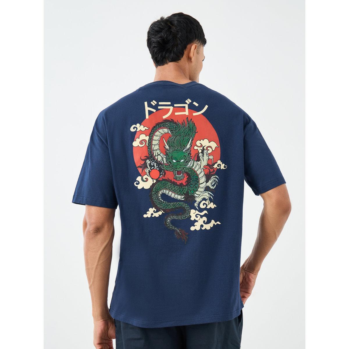 Styli Men Oversized Japanese Graphic Back Print T-Shirt-men-clothing-tshirtsandpolos-tshirts-image-1
