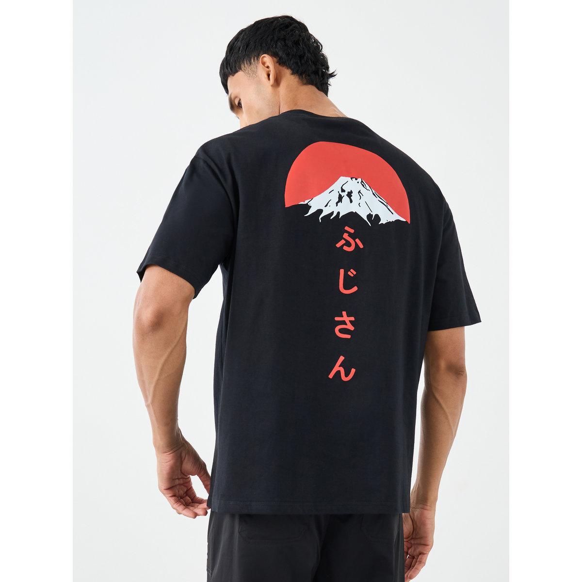 Styli Men Oversized Japanese Graphic Back Print T-Shirt-men-clothing-tshirtsandpolos-tshirts-image-1