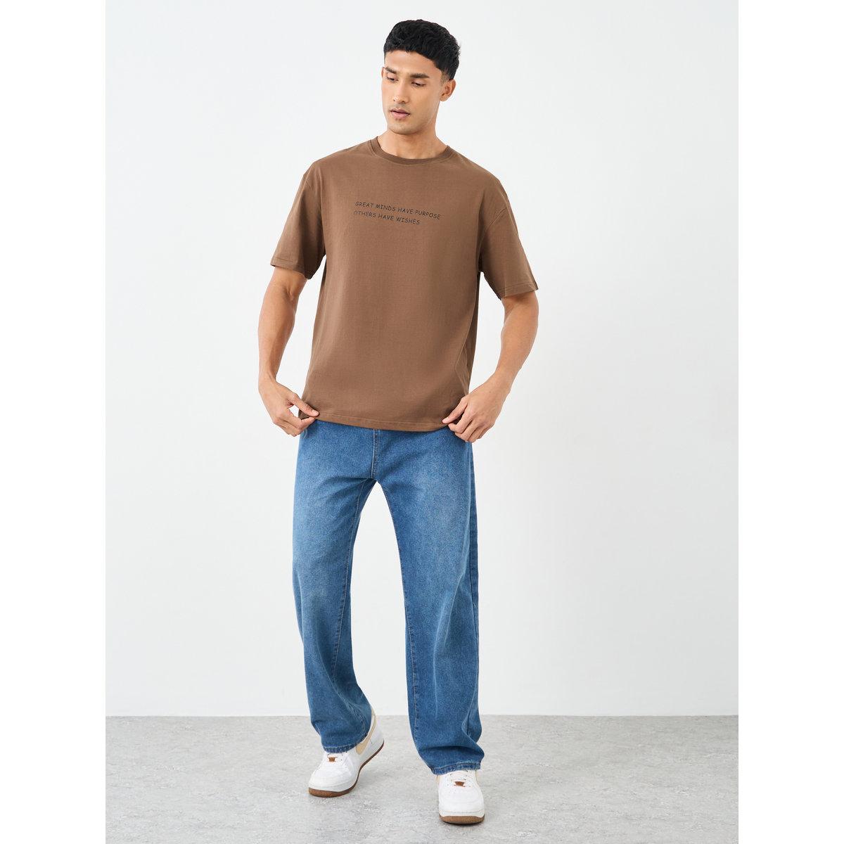 Styli Men Oversized Minimal Printed T-Shirt-men-clothing-tshirtsandpolos-tshirts-image-2