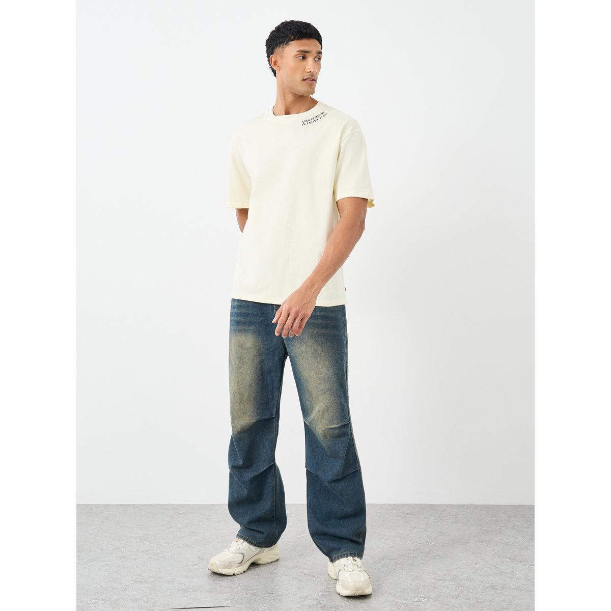 Styli Men Oversized Minimal Print T-Shirt-men-clothing-tshirtsandpolos-tshirts-image-2