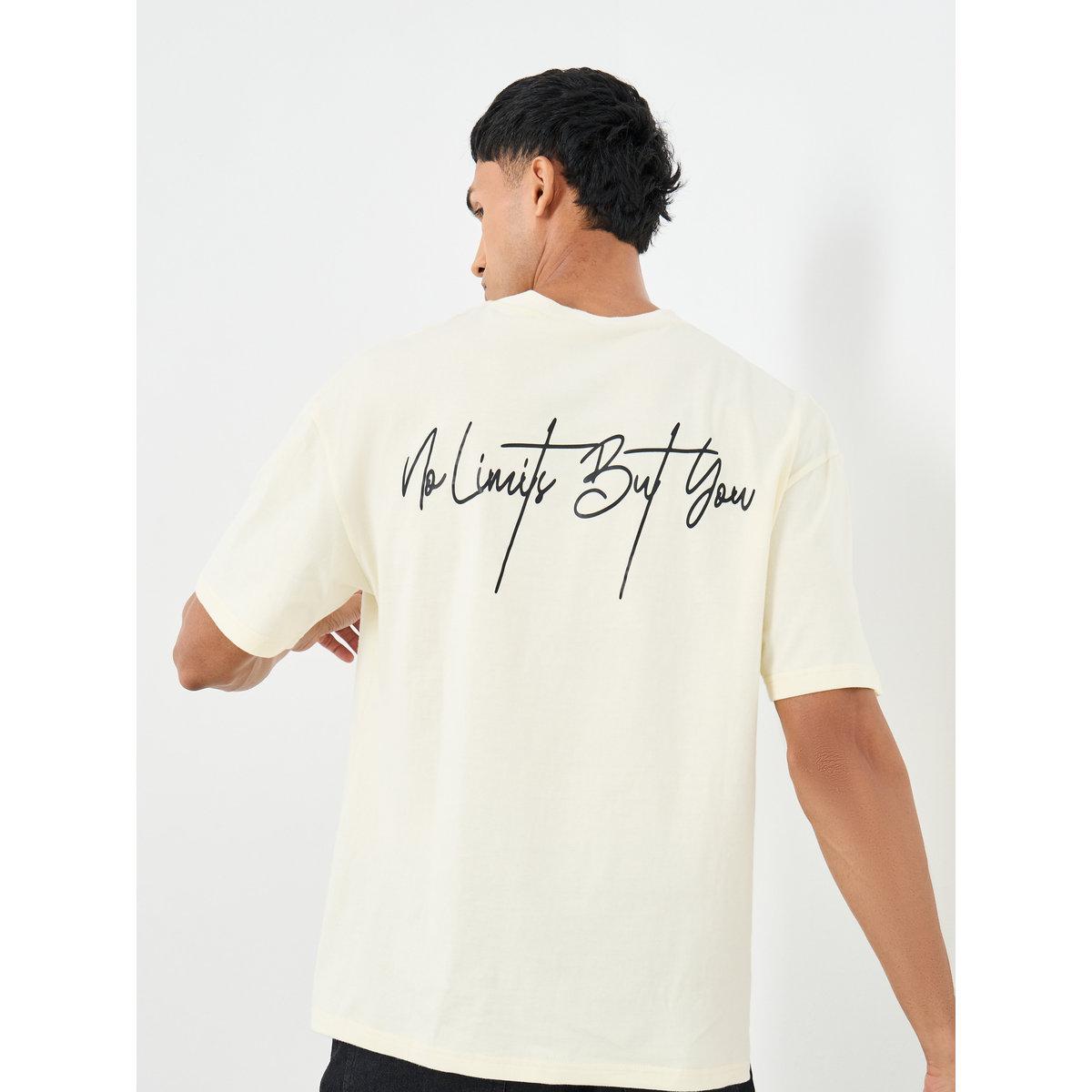 Styli Men Oversized Typographic Print T-Shirt-men-clothing-tshirtsandpolos-tshirts-image-1