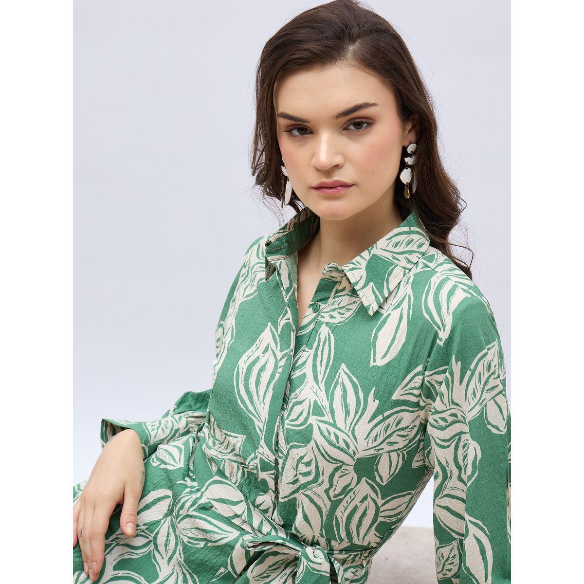 فستان طويل بطبعة زهور مع حزام خصر-women-clothing-dresses-image-4