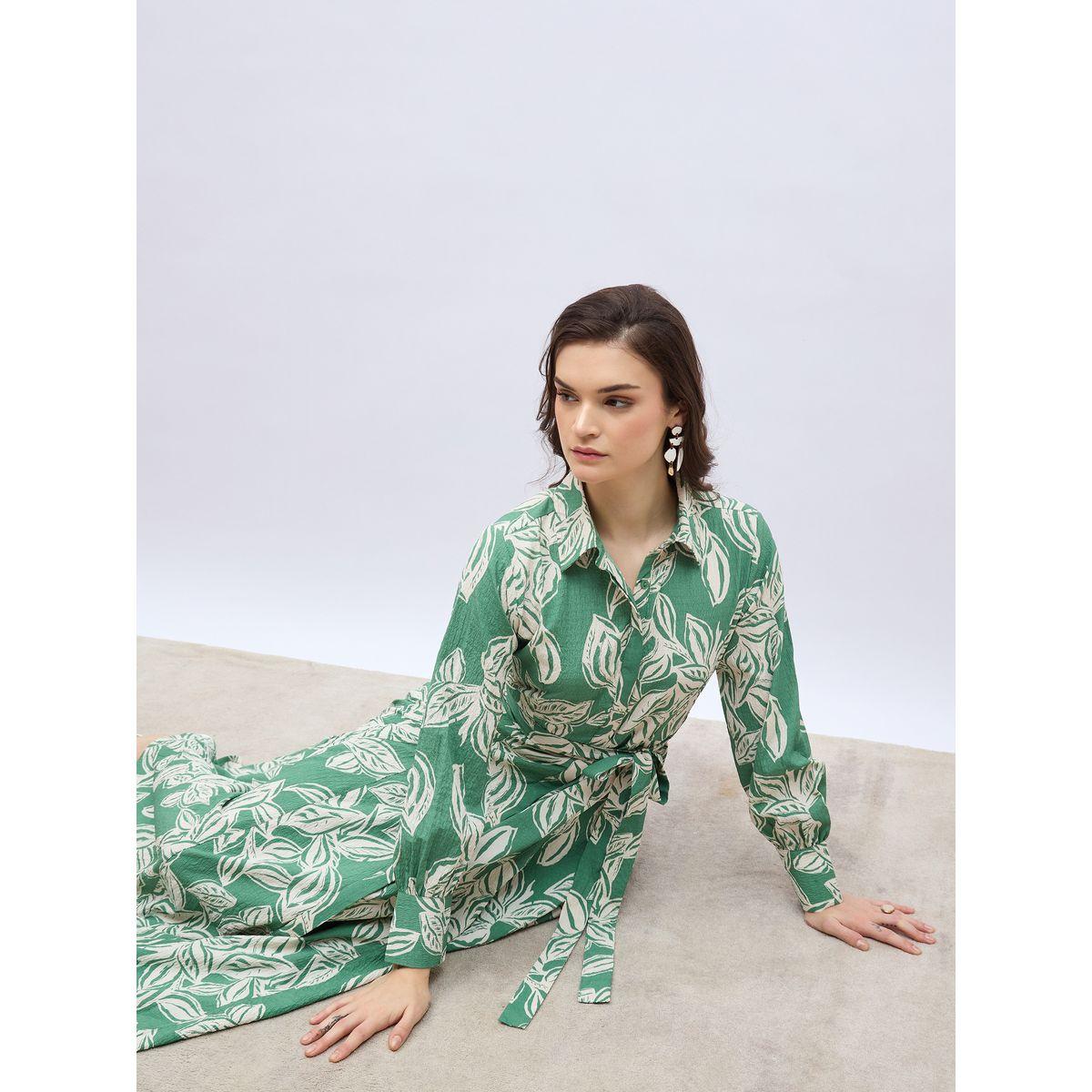 فستان طويل بطبعة زهور مع حزام خصر-women-clothing-dresses-image-6
