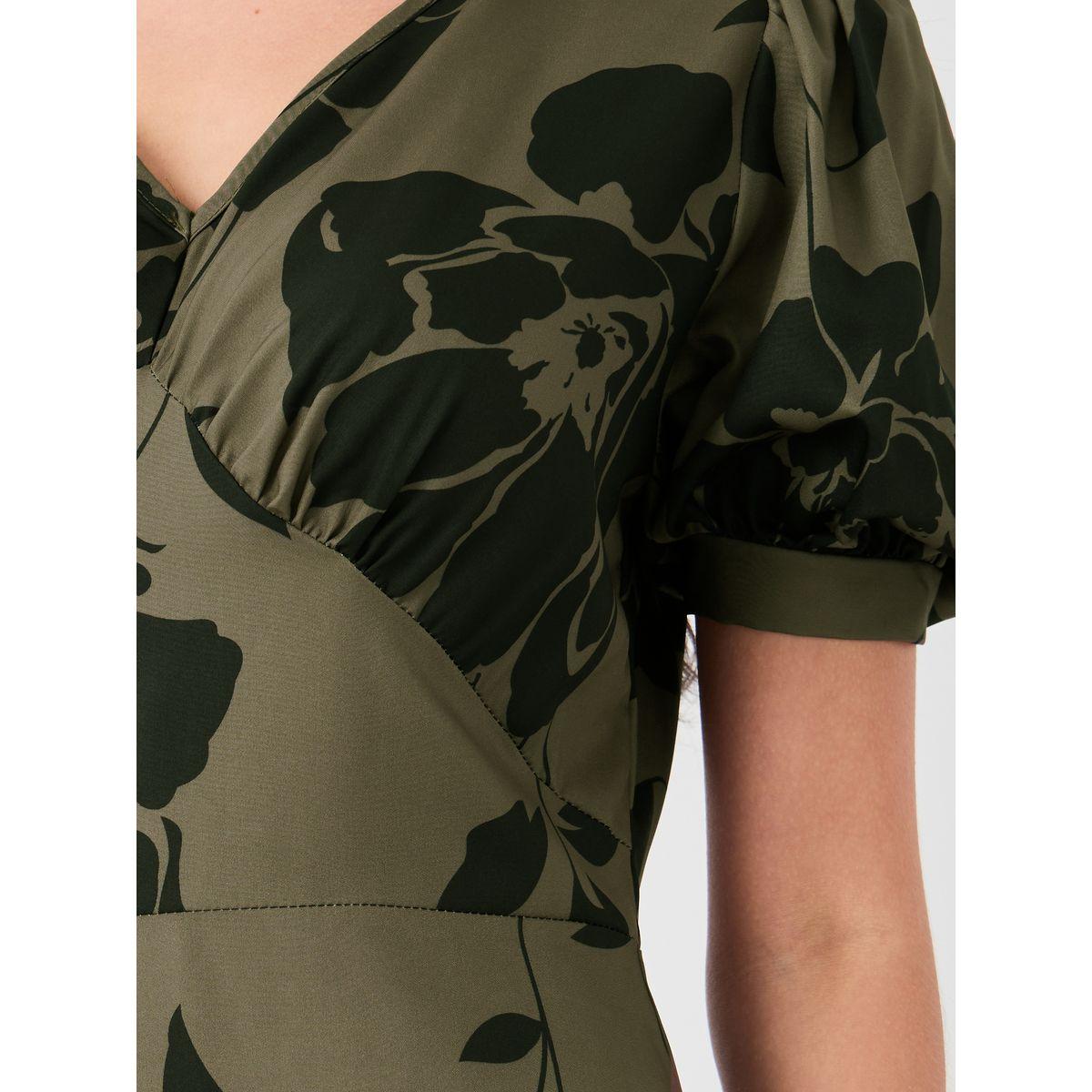 فستان ميدي بطبعة جرافيك وأكمام منفوخة-women-clothing-dresses-image-3