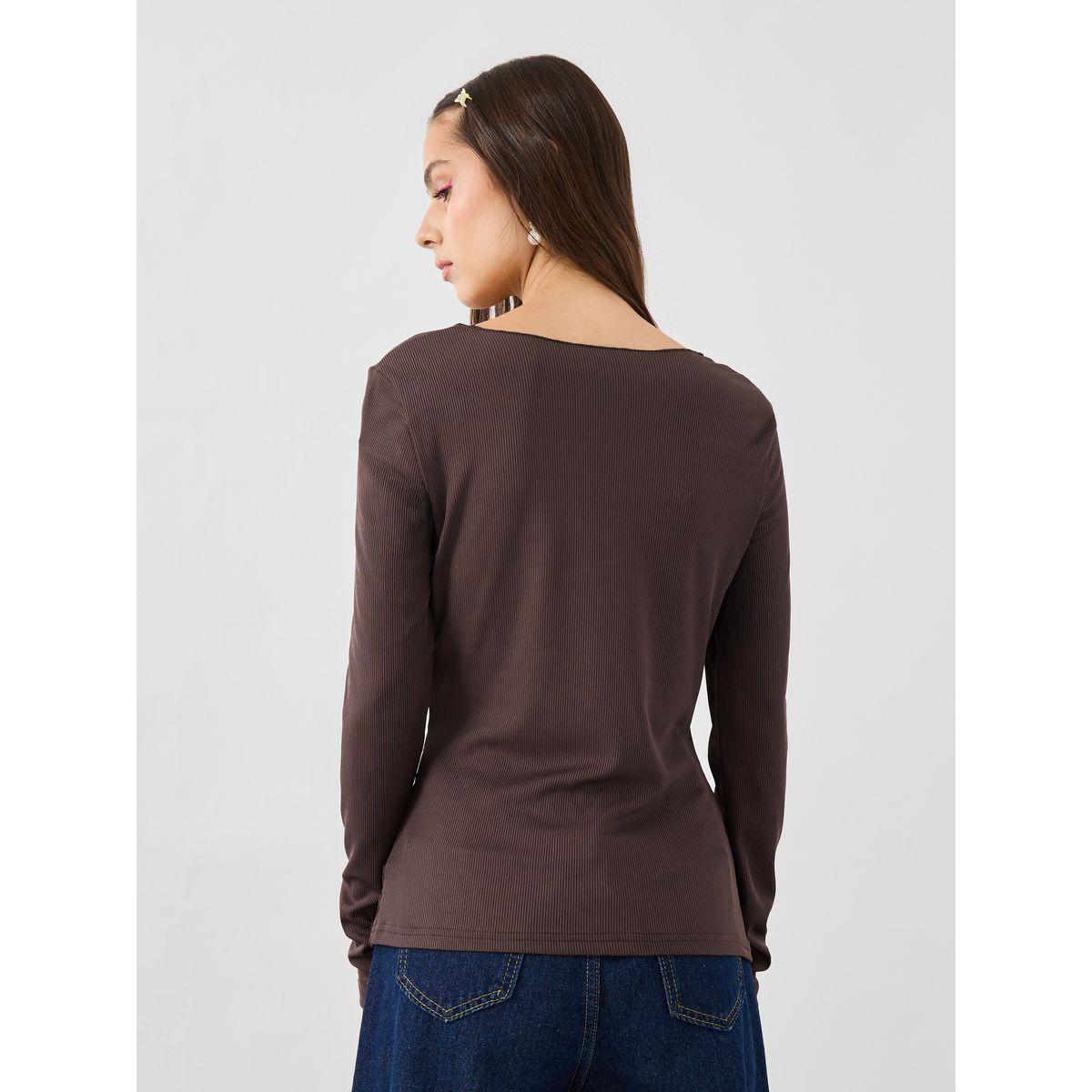 Styli Textured Knit Round Neck Top-women-clothing-shirtsandblouses-blouses-image-4
