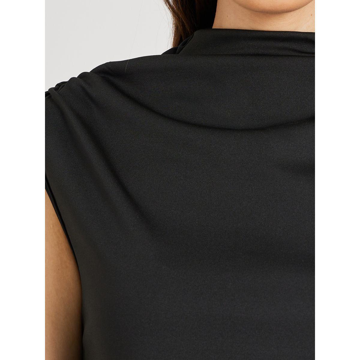 Styli Solid Sleeveless Top with Shoulder Gathered Detail-women-clothing-shirtsandblouses-blouses-image-3