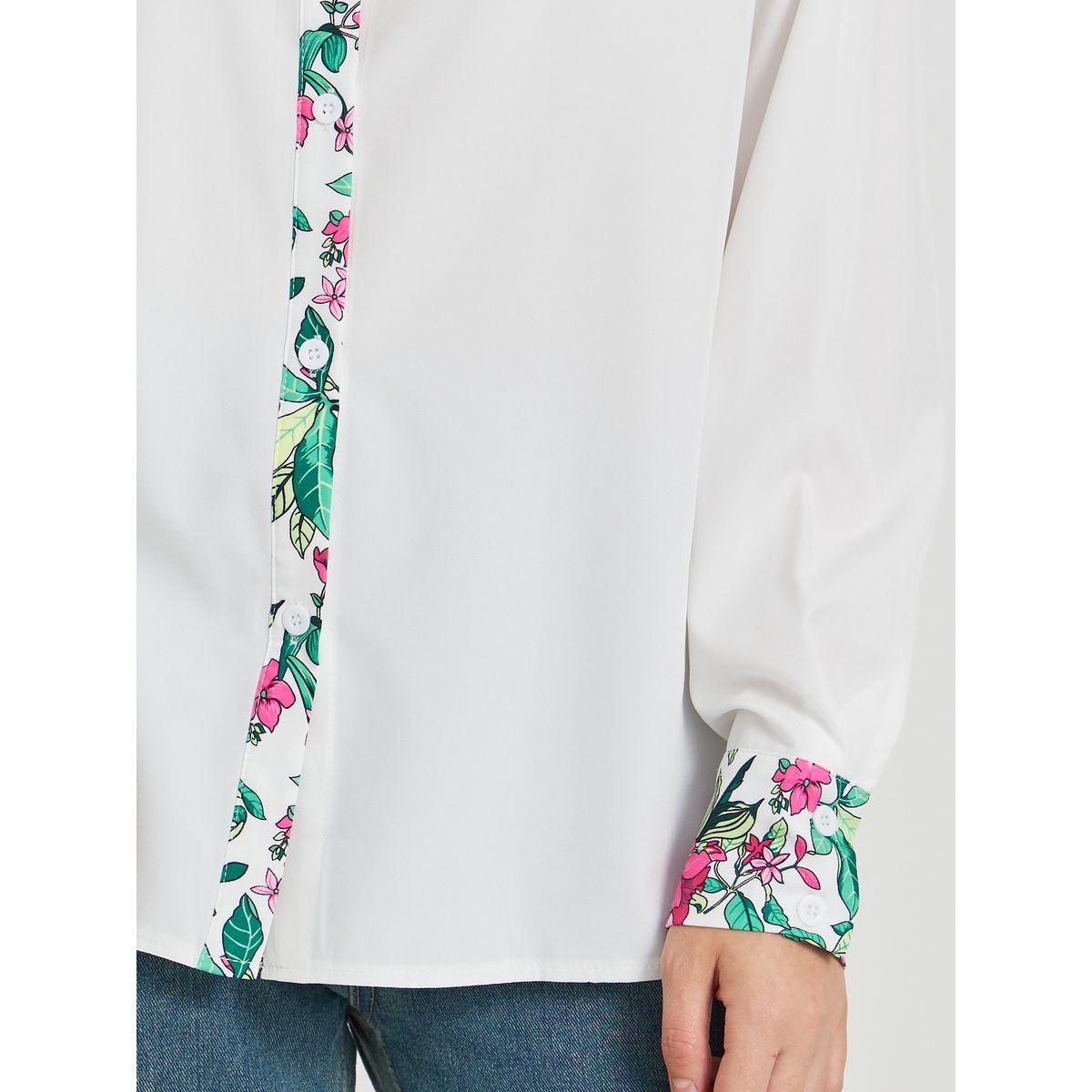 Styli Printed Trim Detail Spread Collar Oversized Shirt-women-clothing-shirtsandblouses-shirts-image-3