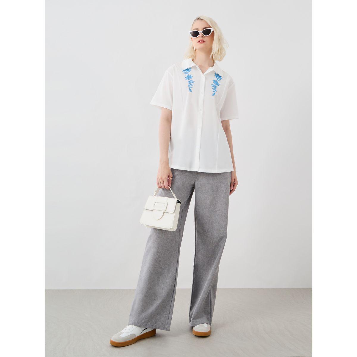 Styli Embroidered Spread Collar Oversized Shirt-women-clothing-shirtsandblouses-shirts-image-2