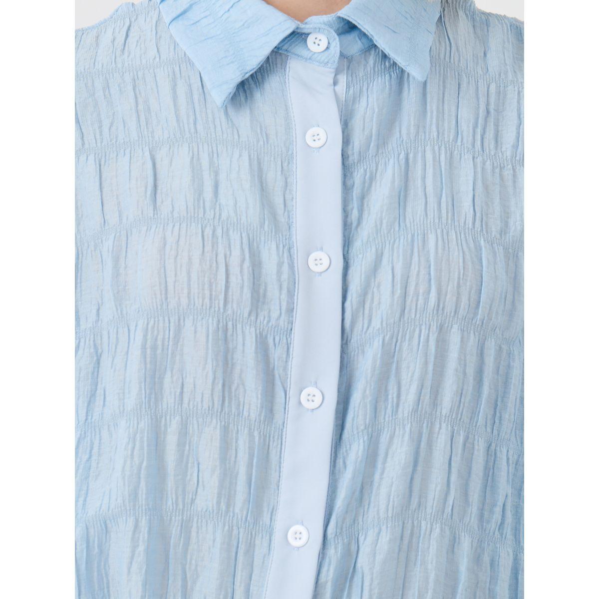 Styli Textured Short Sleeve Oversized Shirt-women-clothing-shirtsandblouses-shirts-image-4