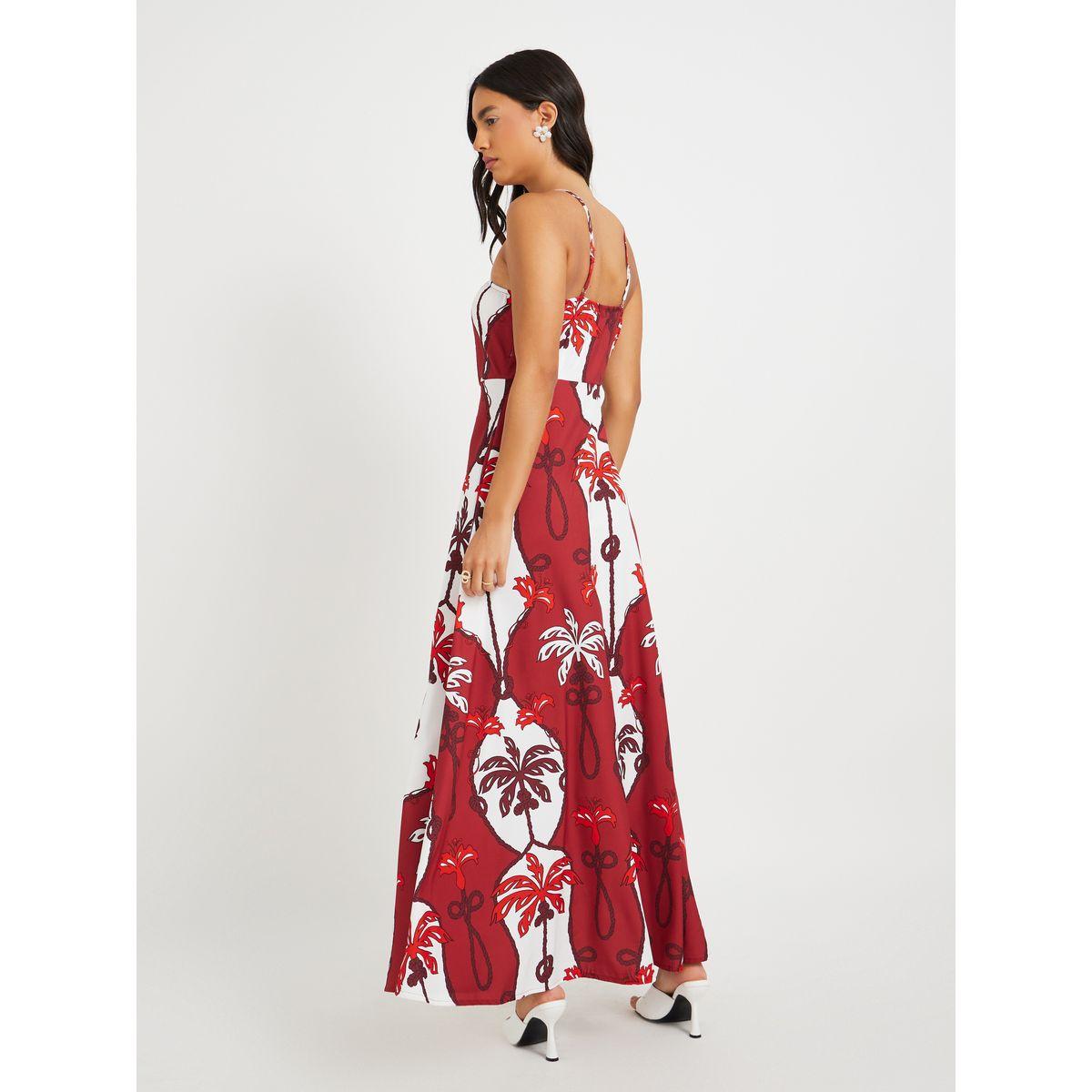 Styli Coconut Tree Print Strappy A-Line Maxi Dress-women-clothing-dresses-image-5